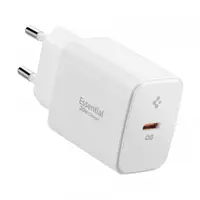Incarcator Retea Spigen Essential, 20W, 3A, 1 x USB-C, Alb ACH08701