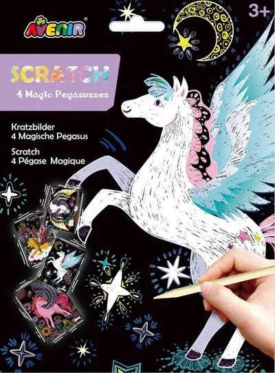 Scratch desene Avenir - Pegasus, 4 desene