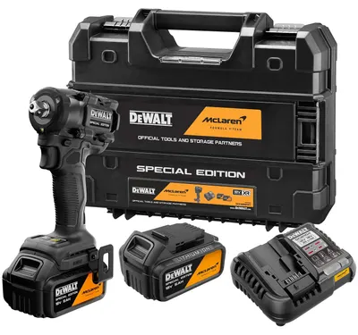 Cheie cu impact cu acumulator DeWALT - McLaren, DCF92MP2T-QW, 18V, 205 Nm, 2x5 Ah, 1/2''