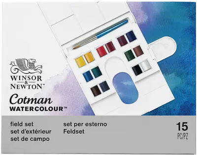 Set de vopsele pentru acuarelă Winsor & Newton Cotman - 14 culori