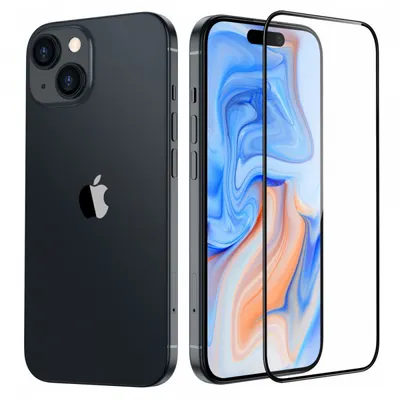 Folie de protectie Ecran ESR Armorite pentru Apple iPhone 15 Plus, Sticla Securizata, Full Glue, Neagra