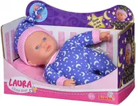 Papusa bebe Simba Toys - Laura, cu haine care stralucesc in intuneric