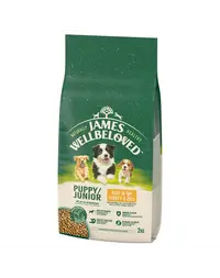 JAMES WELLBELOVED Junior 2 kg hrana pentru catei