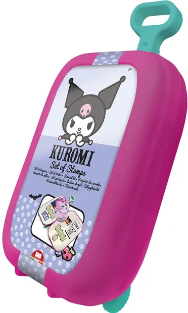 Set de colorat în valiză cu roți Multiprint Hello Kitty - Kuromi