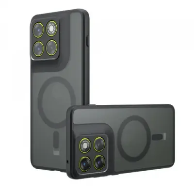 Husa MagSafe pentru Motorola Edge 70, Techsuit, PureFrost, Neagra Satinata