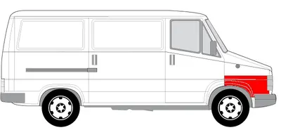 Segment reparatie aripa fata dreapta fata CITROEN C25 FIAT DUCATO PEUGEOT J5 intre 1981-1994