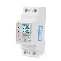 Releu siguranta digitala protectie tensiune intre 1- 63A programabil ecran LED arata consum kWh SVP-917-63A