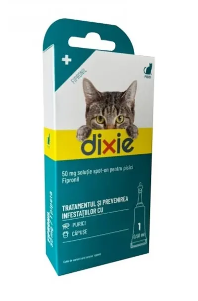 Dixie Spot On, antiparazitar extern pentru pisici, 1 pipeta