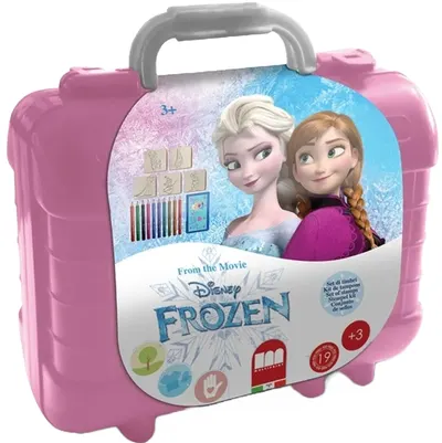 Set de colorat multiprint în valiză - Frozen