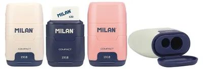 Dublu creion cu radieră Milan 1918 - Compact, sortiment