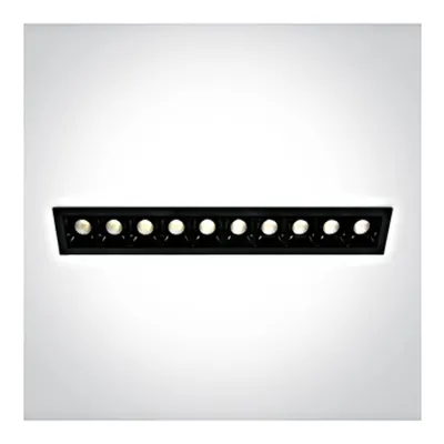 Nate LED 9x160lm 3000K 30° 700mA Dim IP20 negru
