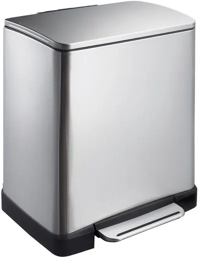 Coș de gunoi EKO Europe - E-Cube, 20 l, crom-mat