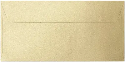 Set de plicuri poștale Galeria Papieru - DL, auriu perlat, 10 bucăți