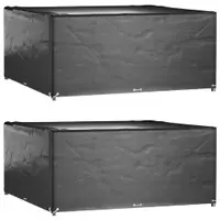 Gossi huse mobilier gradina, 2 buc, 16 ocheti, 300x300x75 cm, patrat