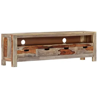 vidaXL Comodă TV, 130 x 30 x 40 cm, lemn masiv de acacia