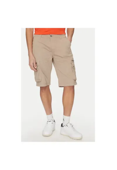 Pantaloni scurti barbati 136250 - Bumbac - Bej - Bej