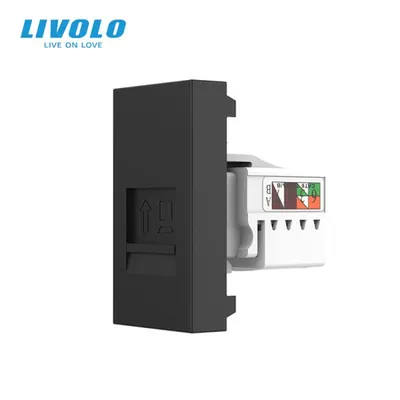 Modul priza retea RJ45, 1M Negru