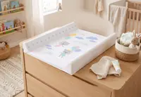 Saltea de infasat moale Sensillo Platinum Baloon 70x49 cm margine de protectie antirasturnare si suprafata impermeabila
