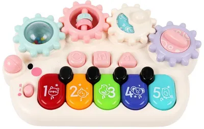 Pian pentru bebeluși Raya Toys - Melody, alb