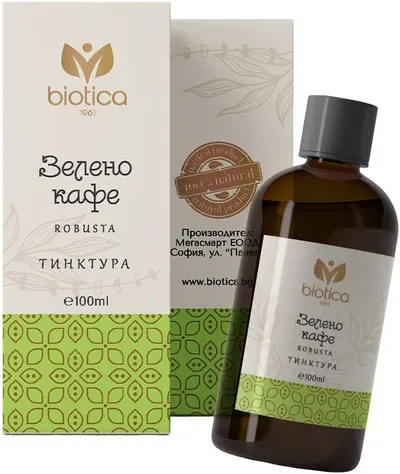 Tinctură de cafea verde, 100 ml, Biotica 1961