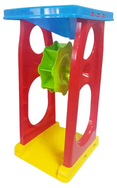 Set pentru nisip Raya Toys - roată de apă, 6 piese, albastru