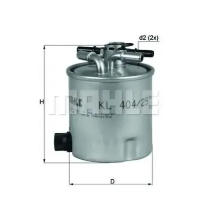 Filtru combustibil MAHLE ORIGINAL KL 404/25