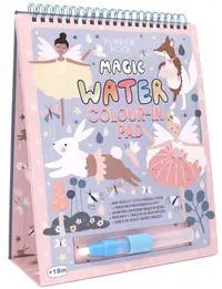 Carduri magice pentru colorat cu apa Floss&Rock - Balerina, 6 buc.