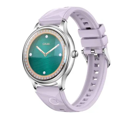 COLMI L28 Air Dual Strap - Smartwatch Ultra Slim 1.32 AMOLED, Bluetooth 5.2, Monitorizare Sanatate, Curea Silicon + Otel Inoxidabil, Rezistent la