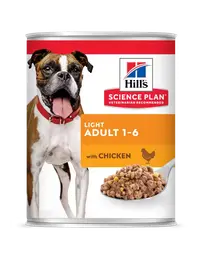 Hrana umeda caini, Hill's Science Plan Canine Adult Light Chicken, 370 g