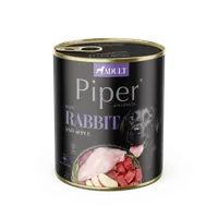 Hrana umeda pentru caini PIPER DOG, iepure si mar, 800g
