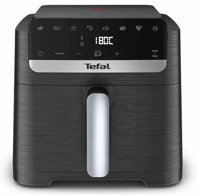 Friteuză cu aer cald Tefal - Easy Fry Mega Compact, EY8618E0, 7,5 l, negru
