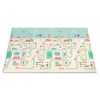 Salteluta pliabila, Toyz, Multifunctionala, Cu geanta de transport inclusa, 200x180x1 cm, Conform cu EN71, 0 luni+, City