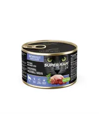 SUPER RAFI Cat cu prepeliță și ficat de iepure 185 g pentru pisici adulte