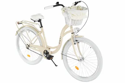Bicicleta dama Davi Mila 26", 1 viteza, 155-180 cm, Maro cafeniu/Alb