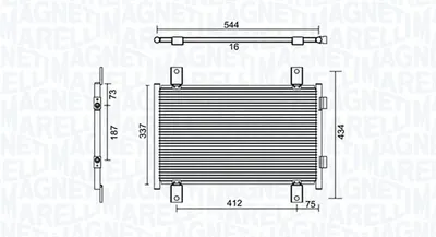 Radiator AC condensator potrivit CITROEN JUMPER; FIAT DUCATO; PEUGEOT BOXER 2.0-2.8D 12.01