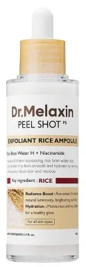 Dr. Melaxin Fiolă exfoliantă facială White Rice, 80 ml