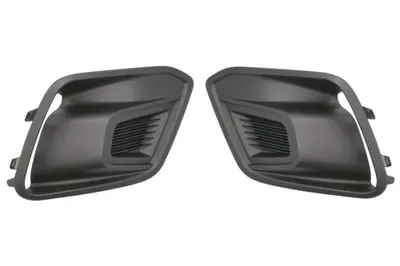 Grila bara Fata Dreapta Stanga Set 2 bucati, negru potrivit RENAULT GRAND KANGOO III, KANGOO III, KANGOO III MINIVAN 06.21- 01.21