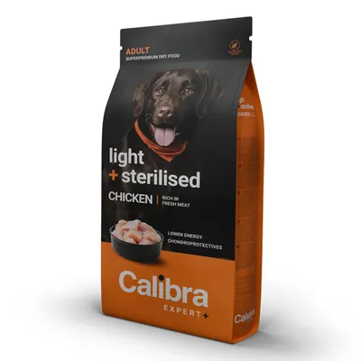 Calibra Dog Expert+ Adult Light & Sterilised Chicken 2 kg