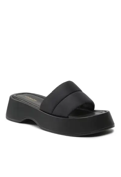 Papuci dama - 302901944 - Negru - Textil - Negru