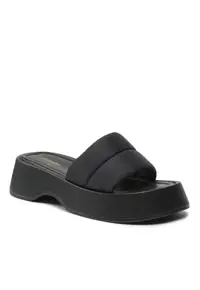 Papuci dama - 302901944 - Negru - Textil - Negru