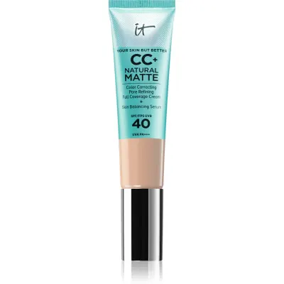 IT Cosmetics Your Skin But Better CC+ Natural Matte crema CC pentru un aspect mat SPF 40 Fair Light 32 ml