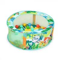 Piscină cu bile Bright Starts - Rowdy Rainforest, 20 de bile