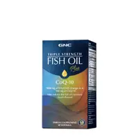GNC Triple Strength Fish Oil Plus CoQ-10, Ulei de Peste Plus Coenzima Q-10 | 60 cps