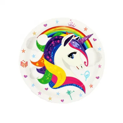 Set 8 farfurii 23 cm Unicorn