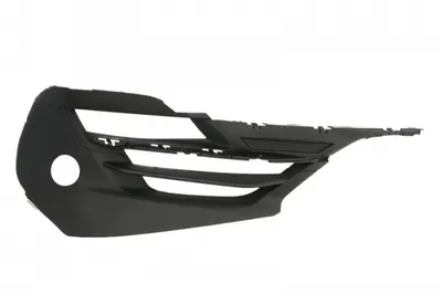 Element bara fata dreapta (cu dungi, cu orficii lampa ceata, cu orificii senzori parcare, plastic, negru) potrivit BMW 2 Active Tourer F45, F46 01.18
