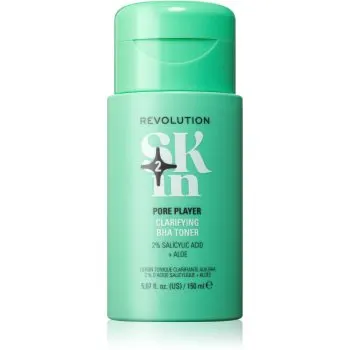 Revolution Skincare Clearly Clarify 2% Salicylic Acid &Aloe Clarifying BHA Toner tonic reglator al sebumului ce minimizeaza porii