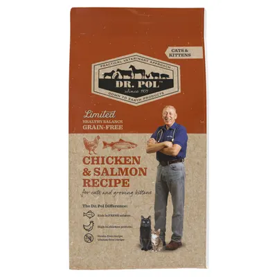 Hrana uscata pentru pisici, Dr. Pol Cat Chicken & Salmon, 2 kg