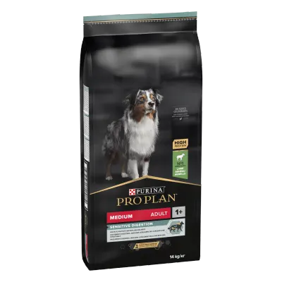 PURINA PRO PLAN ADULT Sensitive Digestion, Talie Medie, Miel, 14 kg