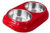 Castron Melamina/Inox Red 2x150 ml 8042