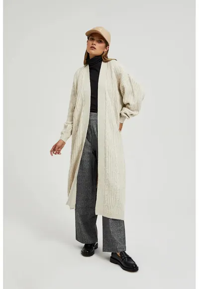 Cardigan Lung Bej - Bej